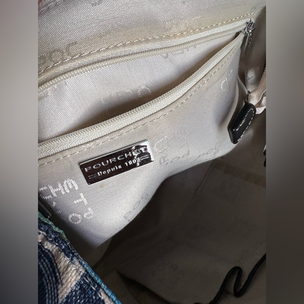 H&M Blue and Green Patterned Bag - Picture 4 of 6